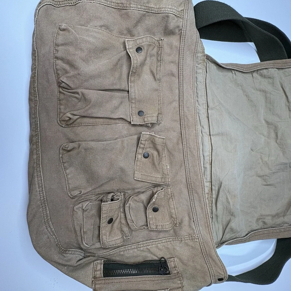 Big Y2K Old Navy Surplus Gear Military Messenger‎ Bag Type R12 Canvas